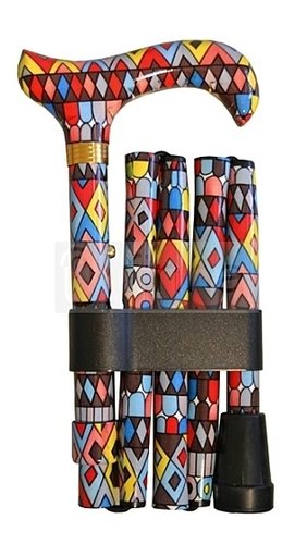 Bastón plegable de Aluminio estampado Miró