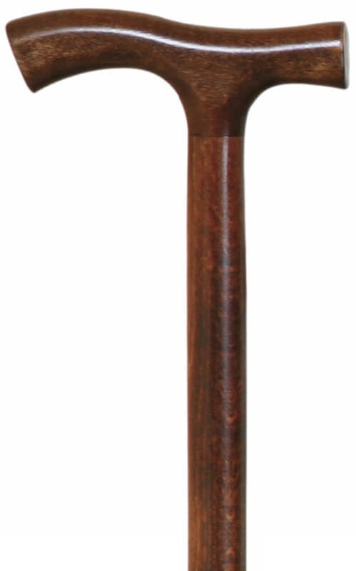 Bastón madera de haya clásico color marrón. Contera de goma. Peso máximo soportado 100 kg.