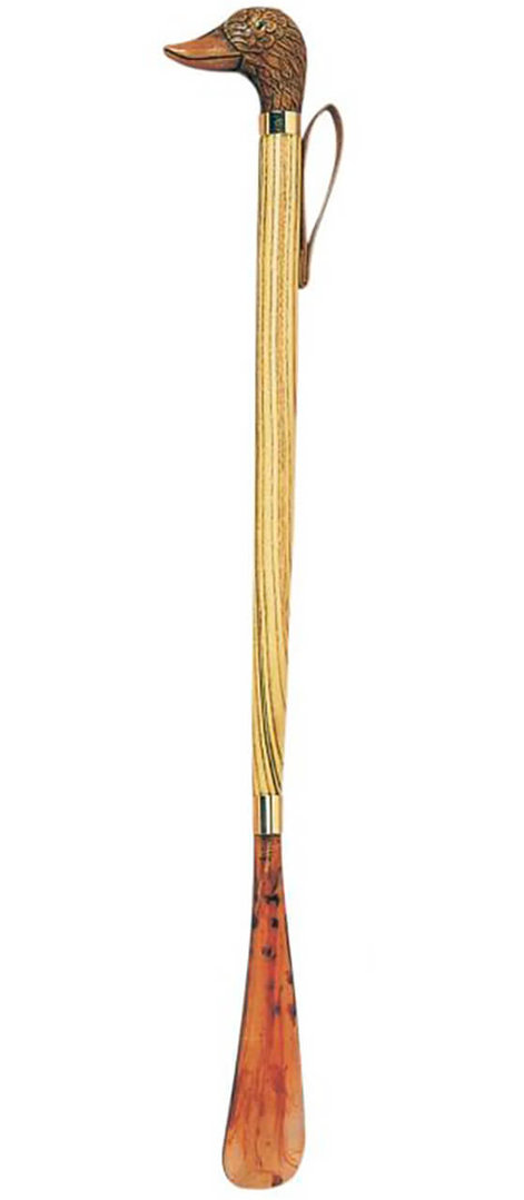 Calzador pato, palo madera de acacia ligeramente flameado. Longitud 55 cm