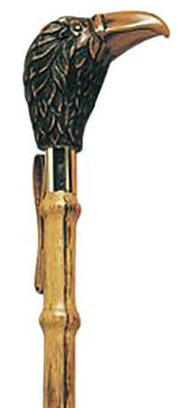 Calzador águila, palo madera de haya barnizada. Longitud 55 cm