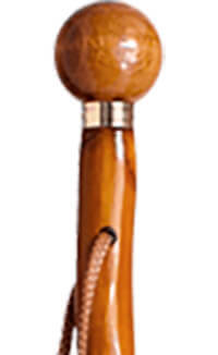 Bastón vasco Makila en madera de castaño. Longitud aprox. 92/93 cm. Puntera metálica pincho.