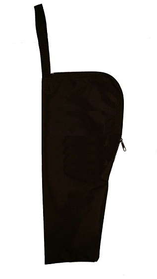 Bolsa negra de nylon para bastones plegables. Medida 34 cm.