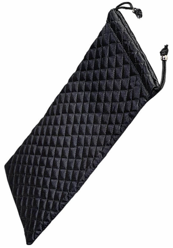 Bolsa de tela acolchada de nailon negra para bastones plegables. En 2 tamaños.