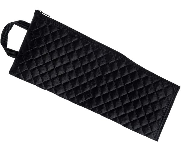 Bolsa de tela acolchada de nailon negra para bastones plegables. En 2 tamaños.