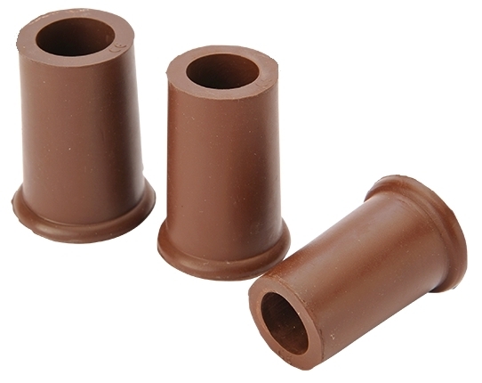 Contera / Puntera marrón en 5 diámetros diferentes. De 8 mm. / 14 mm. / 16 mm. / 18 mm. / 20 mm.
