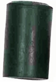 Contera goma recta negra bastones elegantes. Diámetros: 10/13/16/19/22/25 mm. Pack 10 a 2,30 € u.