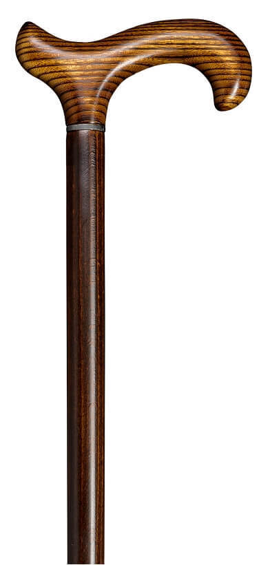Bastón clásico en madera de acacia, confeccionado artesanalmente. Contera de goma.