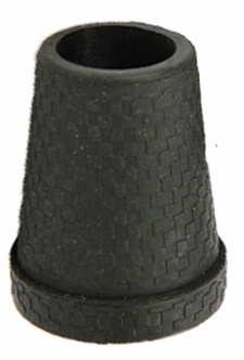 Contera de goma negra en 3 diámetros diferentes. Con inserto de acero.