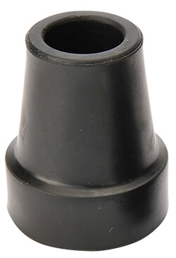 Contera de goma para bastones en 2 diámetros Ø16 mm. / Ø18 mm. Con inserto de acero.